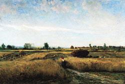 Charles-Francois Daubigny Harvest oil painting image